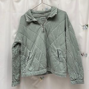 Abercrombie & Fitch Quilted Quarterzip